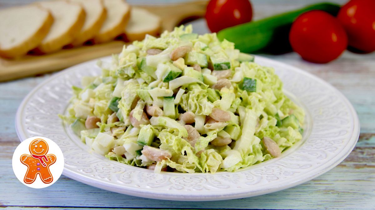 Освежающий салат, который легко приготовить за 10 минут