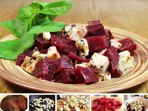 Салат, который украсит любой стол: свекла с голубым сыром и орехами