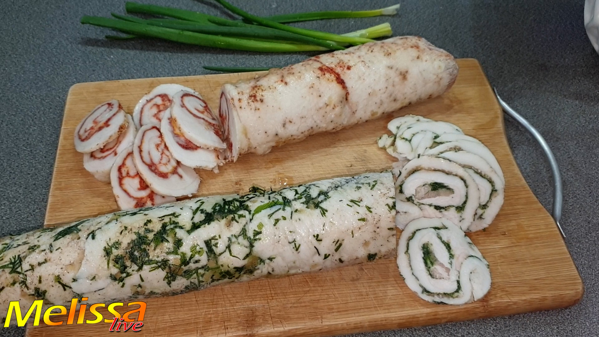 Ароматные рулеты из сала, которые удивят ваших гостей