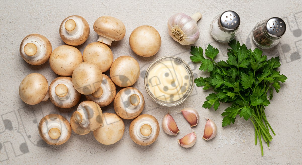 Шампиньоны по-новому: запечённые с чесноком и майонезом