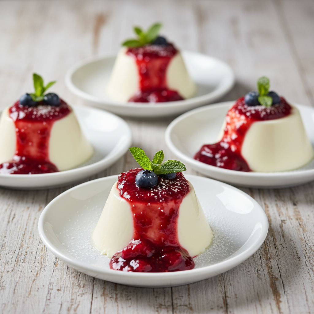 Как приготовить идеальную панна-котту с ягодным кули