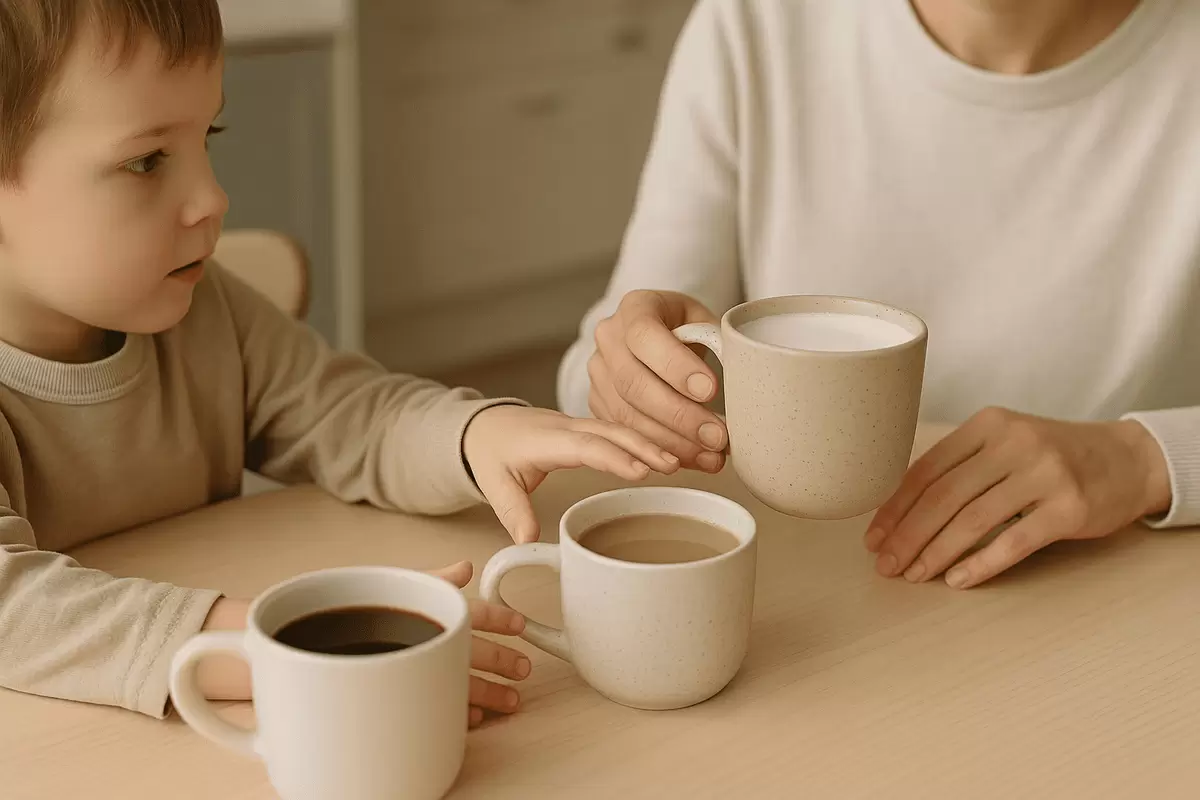 Как объяснить ребёнку кофе и найти безопасные альтернативы