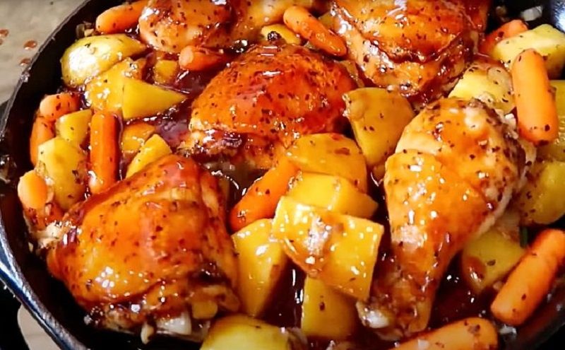 Курица с картофелем в медово-чесночном соусе: как превратить семейный ужин в праздник